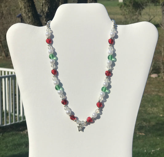 butterfly and hearts necklace