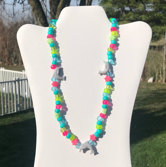 kandi dolphin necklace